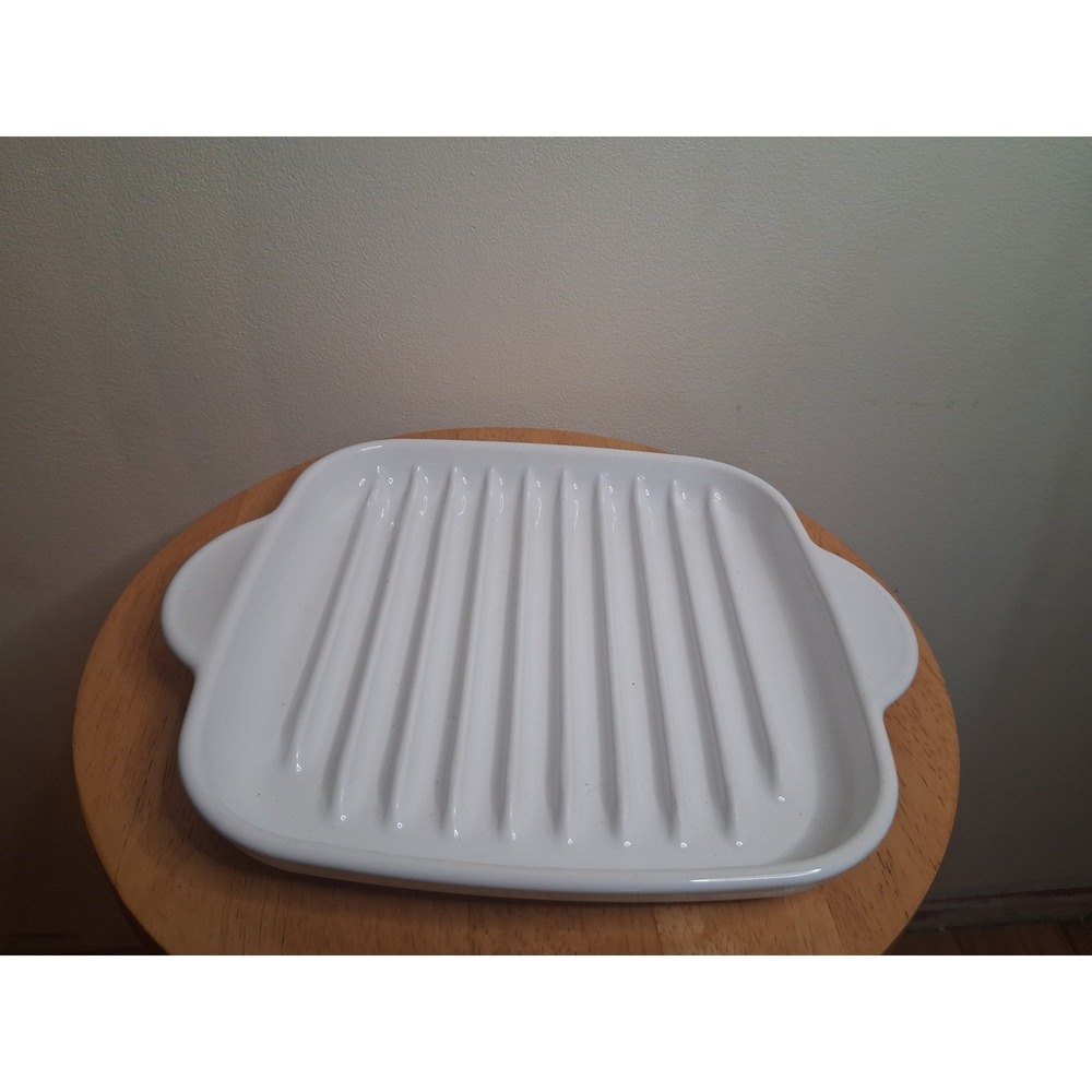 Corning Ware MR-3 Rack White Pyroceram Microwave Browning Grill Tray 23x23cm